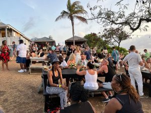Entertainment lunch at shirley heights sunset party